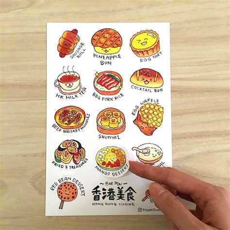 Hong Kong Style Stickers Pack Little Sticker Vintage | Etsy