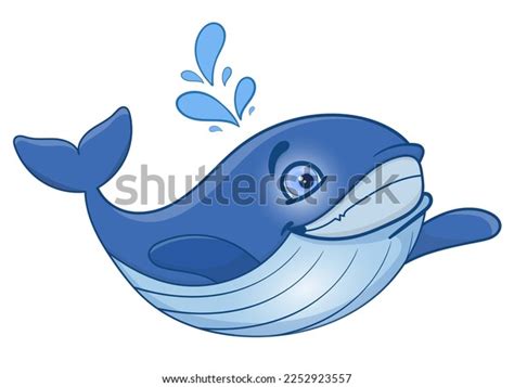 Cute Funny Whale Cartoon Style Whale Stock Vector (Royalty Free) 2252923557 | Shutterstock