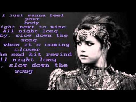 Slow Down - Selena Gomez (Lyrics) - YouTube