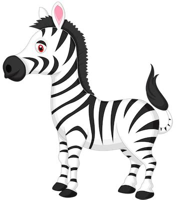 Cartoon Zebra Transparent Background Clipart - Free Clipart Library