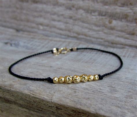 Black and Gold Bracelet - Etsy