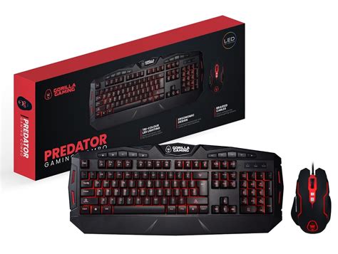 Gorilla Gaming Predator Gaming Combo - Red | PC | Buy Now | at Mighty ...