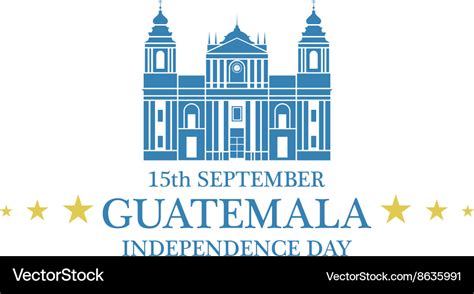 Independence day guatemala Royalty Free Vector Image