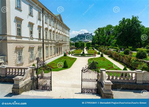 Beautiful Mirabell Palace in Salzburg Austria with Rose Garden and ...