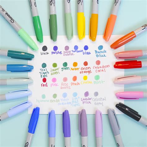 Sharpie Mystic Gems Fine and Ultra Fine Markers, 12 and 24 count ...