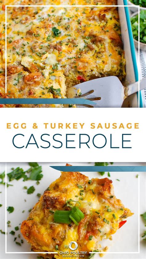 Egg & Turkey Sausage Casserole | Healthy breakfast recipes, Breakfast sausage recipes, Turkey ...