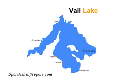 Vail Lake - Fish Reports & Map