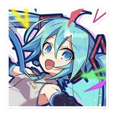 Miku Hatsune Fanart Stickers Cute Cool Otaku Waifu - Etsy