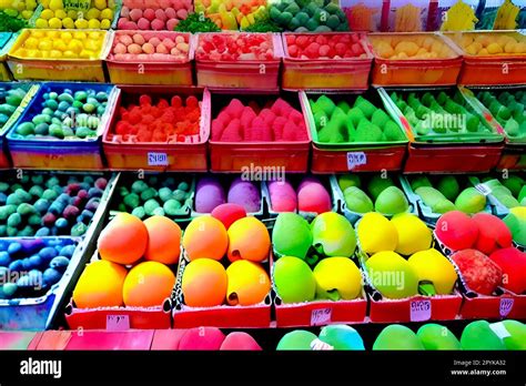 market stall at street food Stock Photo - Alamy