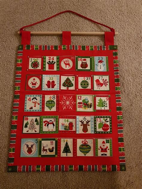 Christmas Advent Calendar | Etsy | Fabric advent calendar, Christmas ...