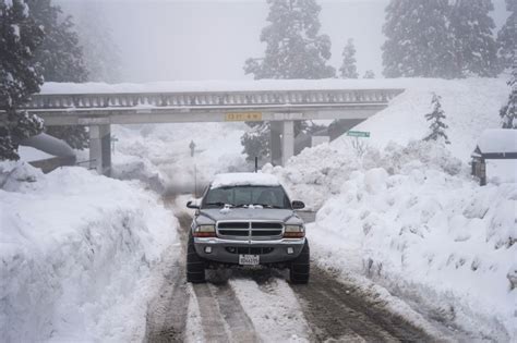 California state of emergency winter storm traps residents