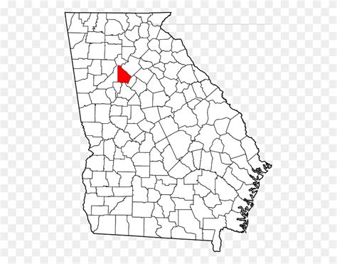 Map Of Georgia Highlighting Dekalb County Siege Of Savannah Location, Soil, Plot, Mud HD PNG ...