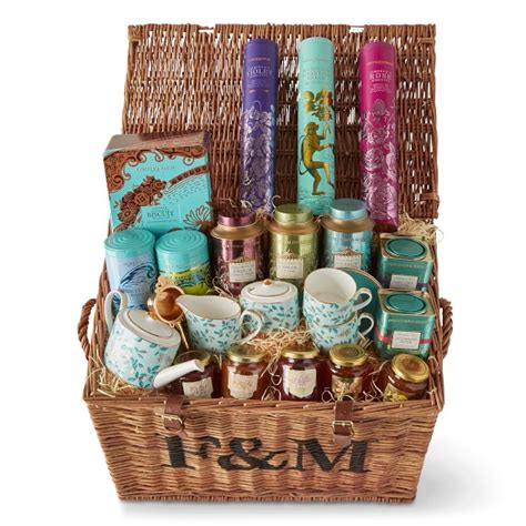 Fortnum & Mason Tea Hamper with China Assortment | Premium Tea | Williams Sonoma