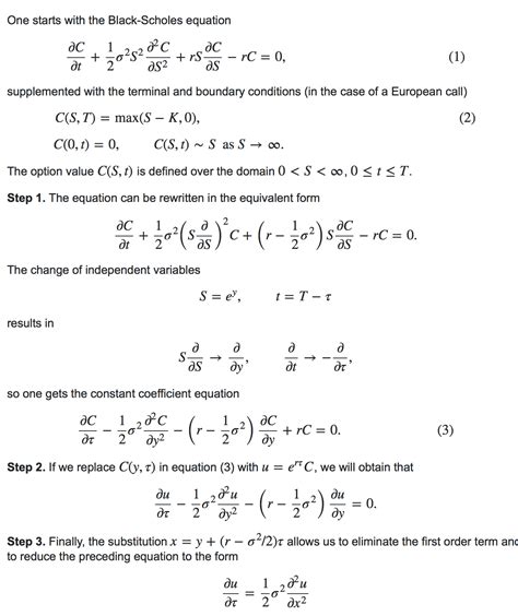 Black Scholes Equation Derive - Tessshebaylo