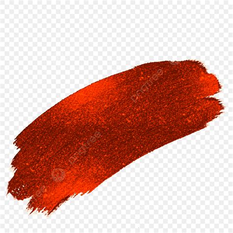 Glitter Brush Stroke PNG Transparent, Red Glitter Hand Drawn Paint ...