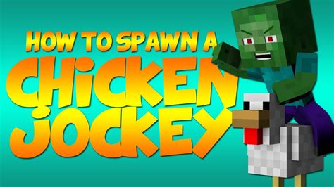 How to Spawn a Baby Zombie Chicken Jockey ( Minecraft 1.8 Tutorial ) - YouTube