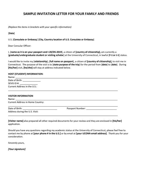 How To Send An Invitation Letter For Uk Visa - Printable Online