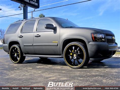 Want! Custom Flat Black Chevy Tahoe with 26in Lexani LX 9 Wheels ...