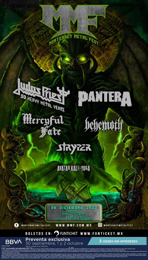 MONTERREY METAL FEST 2022 cartel completo, fechas, bandas y precios de boletos | METALTOWER.NET