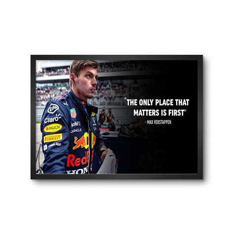 F1 | Max Verstappen Quotes Framed Poster(Wall Art) – Lamron.co