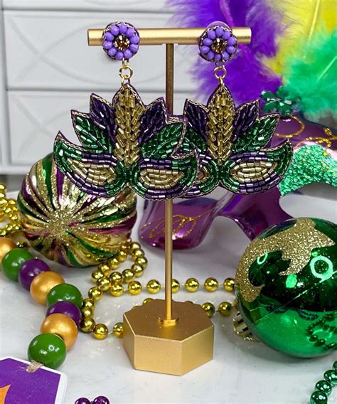 Mardi Gras Mask Earrings