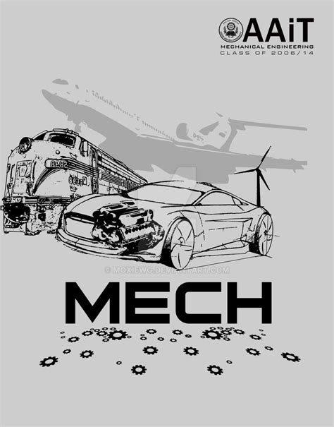 T-shirt Design for Mechanical Engineering - AAiT by MoxieWg on DeviantArt