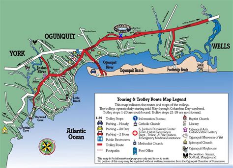 Ogunquit, Ogunquit maine, Maine map