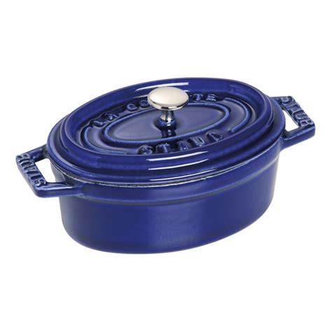 Staub Oval Cocotte 11cm, Dark blue 40510-266-0 for sale | Buy online at MyGoodKnife