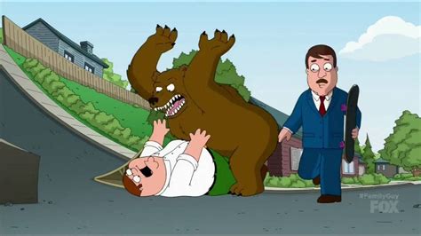 Peter vs Bear Family Guy - YouTube