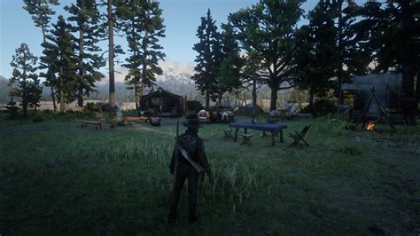 My favorite camp location (Horseshoe Overlook) : r/RedDeadOnline