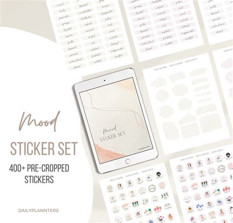 Mood Stickers, Mood Tracker Stickers, Mood Board Stickers, Goodnotes Stickers - Etsy