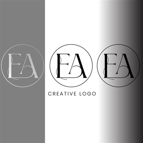 Premium Vector | EA initial letter logo design