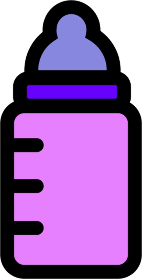 purple baby bottle clipart - Clip Art Library