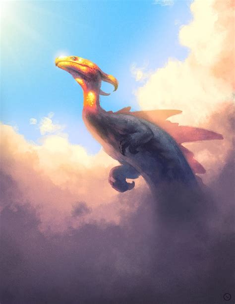 Cloud Dragon | Daily sketch #13, Pat Mendoza on ArtStation at https://www.artstation.com/artwork ...