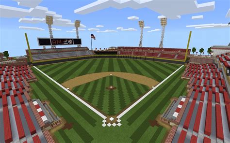 Baseball Stadium (MCPE) Minecraft Map