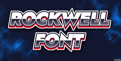 Rockwell Font Text Effect and Logo Design Font