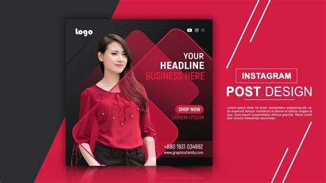 Free Fashion Instagram Post Template PSD – GraphicsFamily