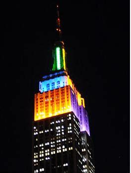 Learning Curve: Patchwork colors on Empire State Building