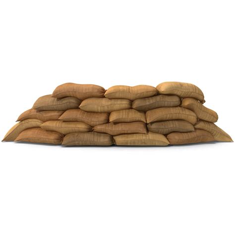 c4d sandbags barricade