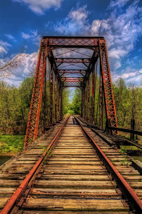 The Old Trestle Classic Oil Painting Photograph by Debra and Dave Vanderlaan - Pixels