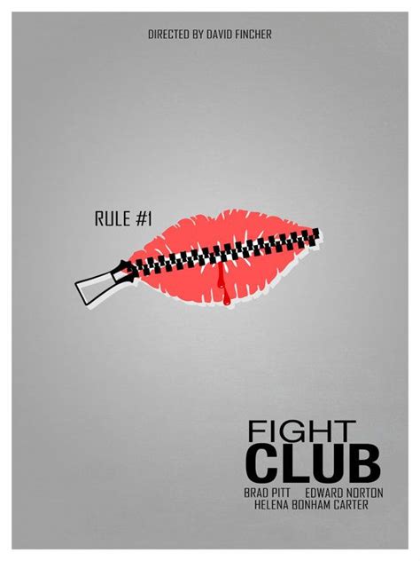 FIGHT CLUB Minimalist Movie/Film Poster | Fight club poster, Fight club, Film posters minimalist
