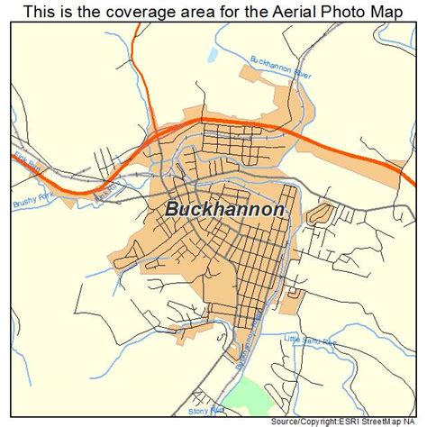 Aerial Photography Map of Buckhannon, WV West Virginia