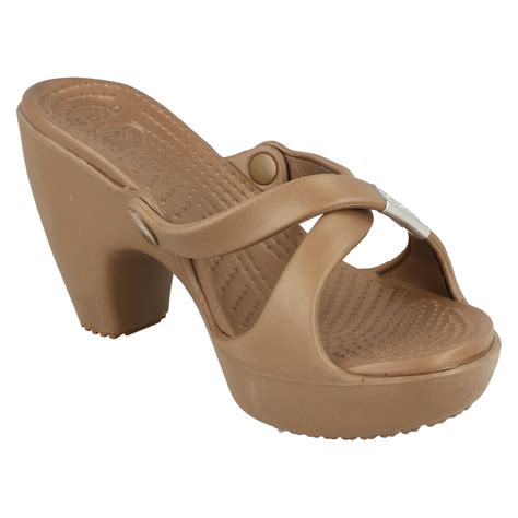 Ladies Crocs Heeled Sandals 'Cyprus' | eBay