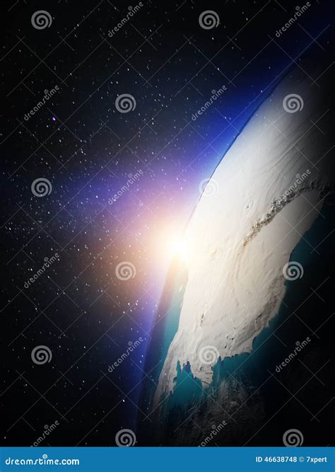 World map from space stock illustration. Illustration of technology ...