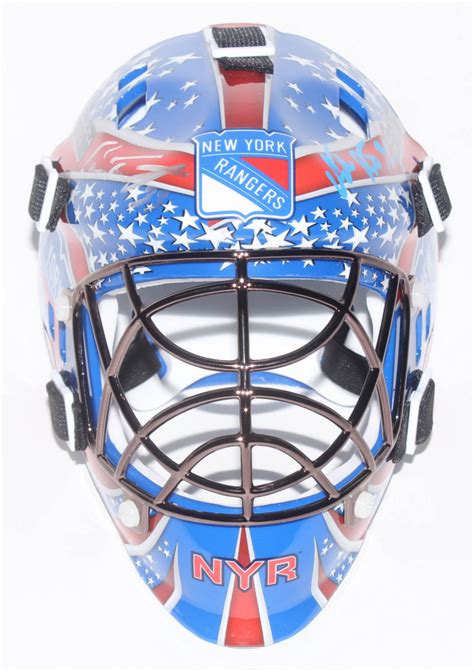 Cam Talbot & Antti Raanta Signed New York Rangers Mini Goalie Mask ...