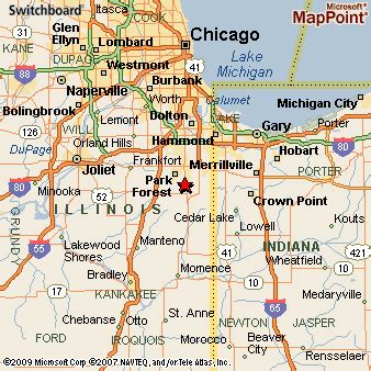 Crete, Illinois Area Map & More