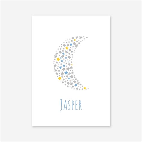 Jasper name free downloadable printable nursery baby room kids room art print with stars and ...