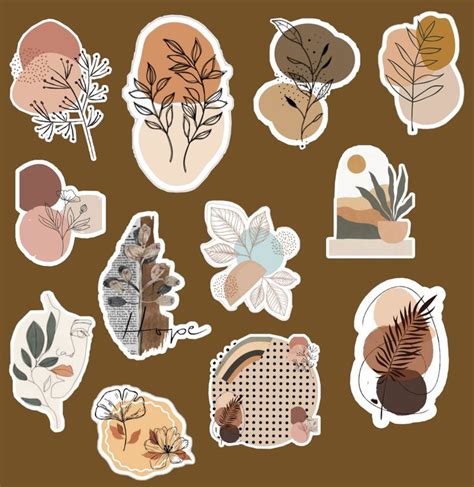 sticker aesthetic | Seni jurnal, Seni buku, Seni