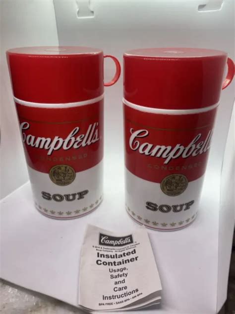 CAMPBELLS THERMOS CUP Mug 2010 11.5oz Insulated Hot Cold Coffee Soup ...