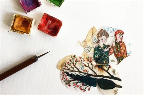 Online art: How to draw Turkish miniature art on orchid blossoms | Daily Sabah